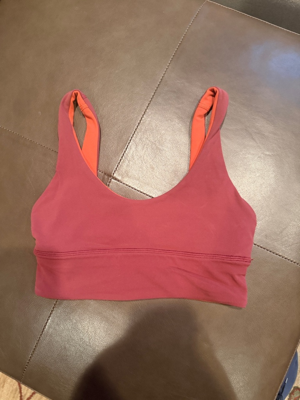 lululemon athletica Rose- orange Sports Bra